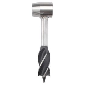 Outdoor Camping Survival Drilling Chopping Wood Tools (Drill Length: 10.3 in, Color: Grey)